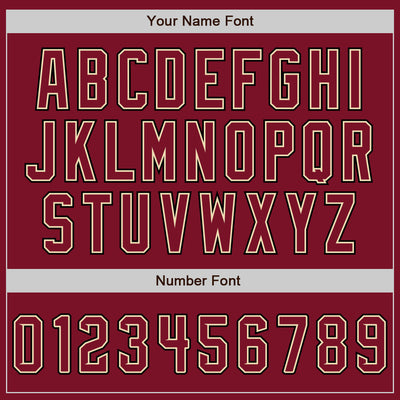 Custom Crimson Cream-Black Authentic Baseball Jersey