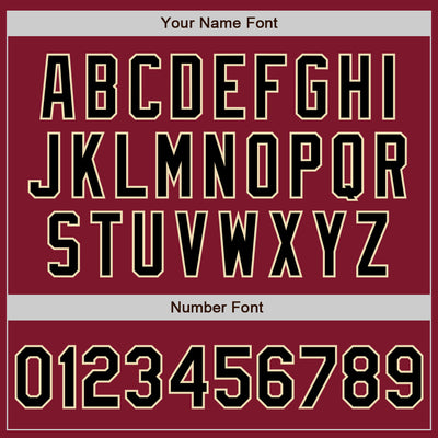 Custom Crimson Black-Cream Authentic Baseball Jersey