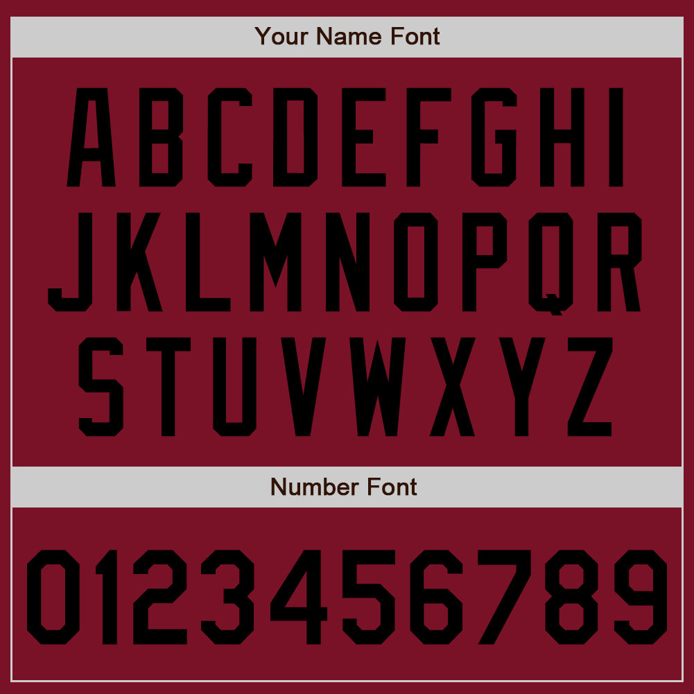 Custom Crimson Black Authentic Baseball Jersey