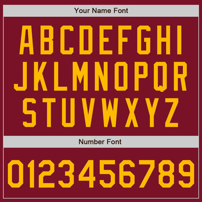 Custom Crimson Gold Authentic Baseball Jersey