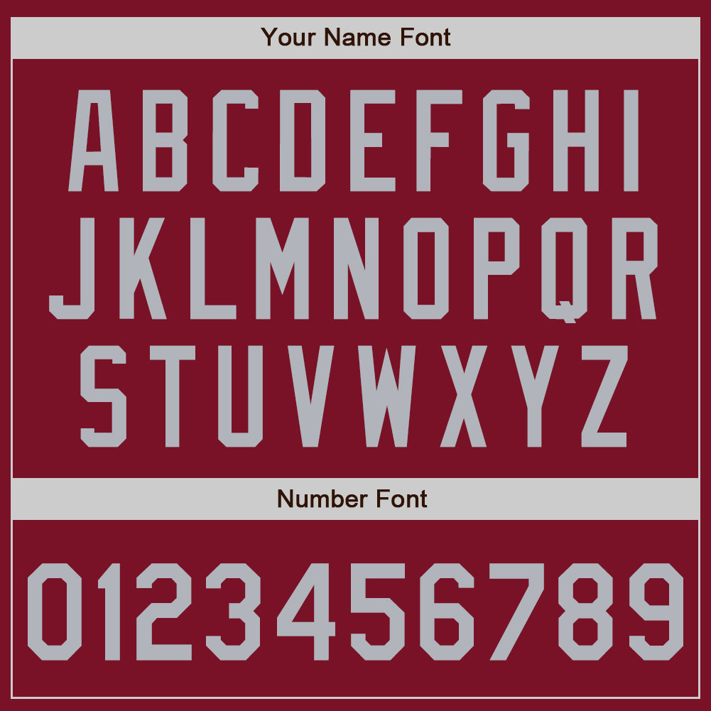 Custom Crimson Gray Authentic Baseball Jersey