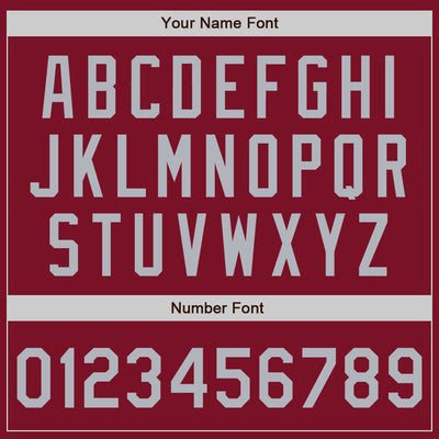 Custom Crimson Gray Authentic Baseball Jersey