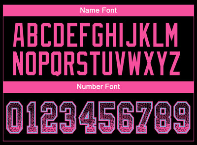 Custom Black Pink-Light Blue Drift Fashion Football Jersey