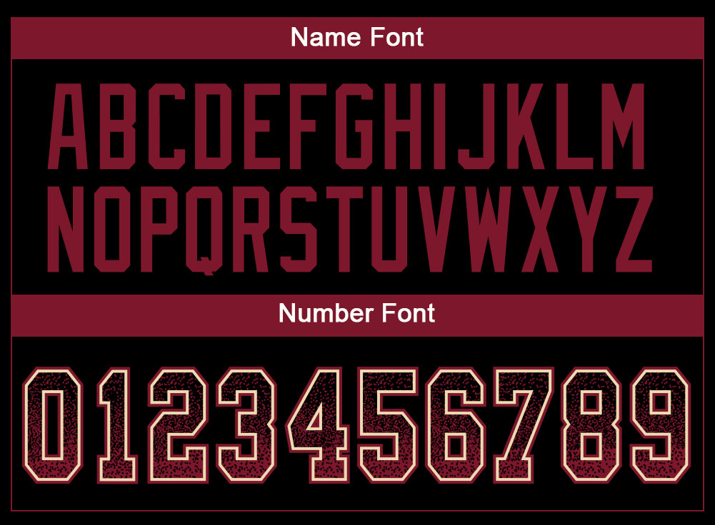 Custom Black Crimson-Cream Drift Fashion Football Jersey