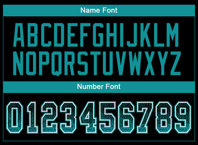 Custom Black Teal-White Drift Fashion Football Jersey