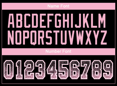 Custom Black Light Pink-White Drift Fashion Football Jersey