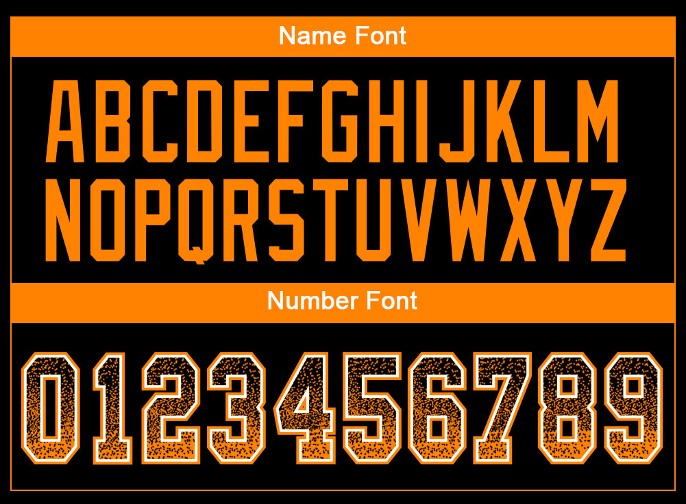 Custom Black Bay Orange-White Drift Fashion Football Jersey