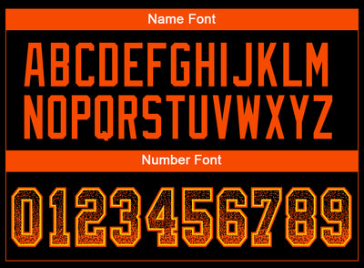 Custom Black Orange-Yellow Drift Fashion Football Jersey