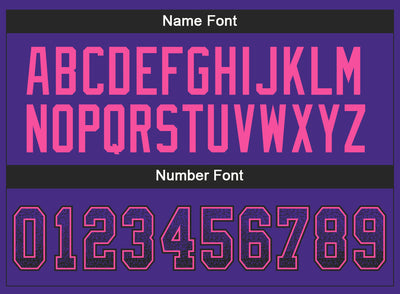 Custom Purple Black-Pink Drift Fashion Football Jersey