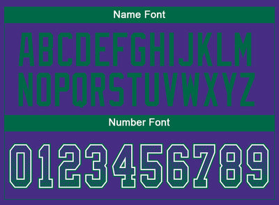 Custom Purple Kelly Green-White Drift Fashion Football Jersey