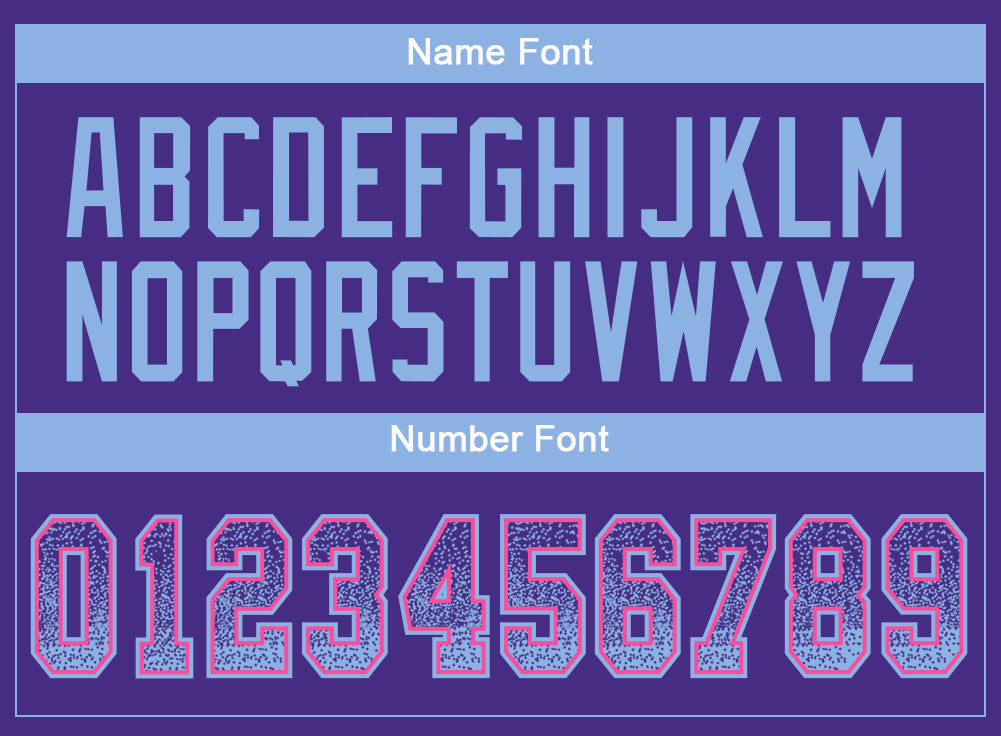 Custom Purple Light Blue-Pink Drift Fashion Football Jersey