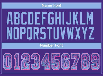 Custom Purple Light Blue-Pink Drift Fashion Football Jersey