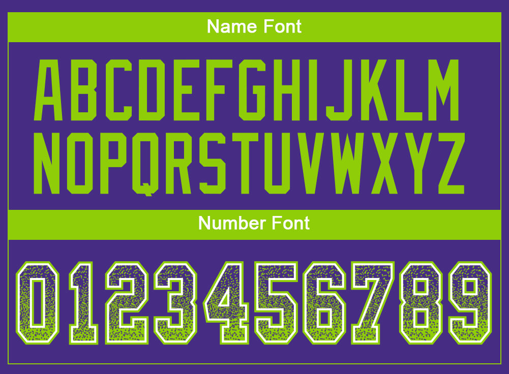 Custom Purple Neon Green-White Drift Fashion Football Jersey