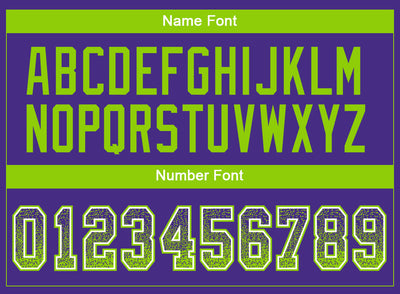 Custom Purple Neon Green-White Drift Fashion Football Jersey