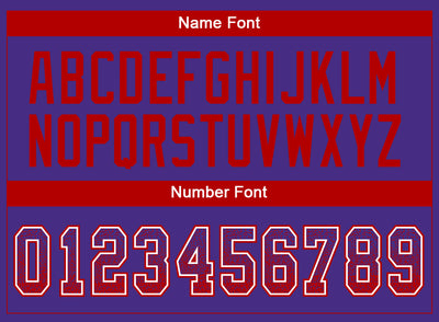 Custom Purple Red-White Drift Fashion Football Jersey