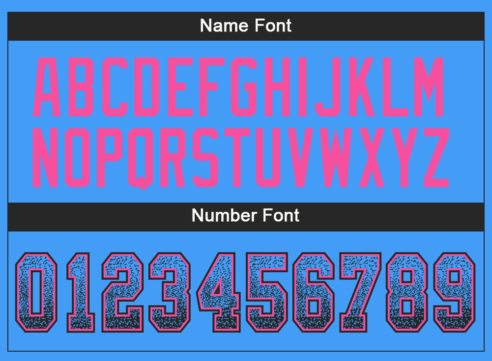 Custom Powder Blue Black-Pink Drift Fashion Football Jersey