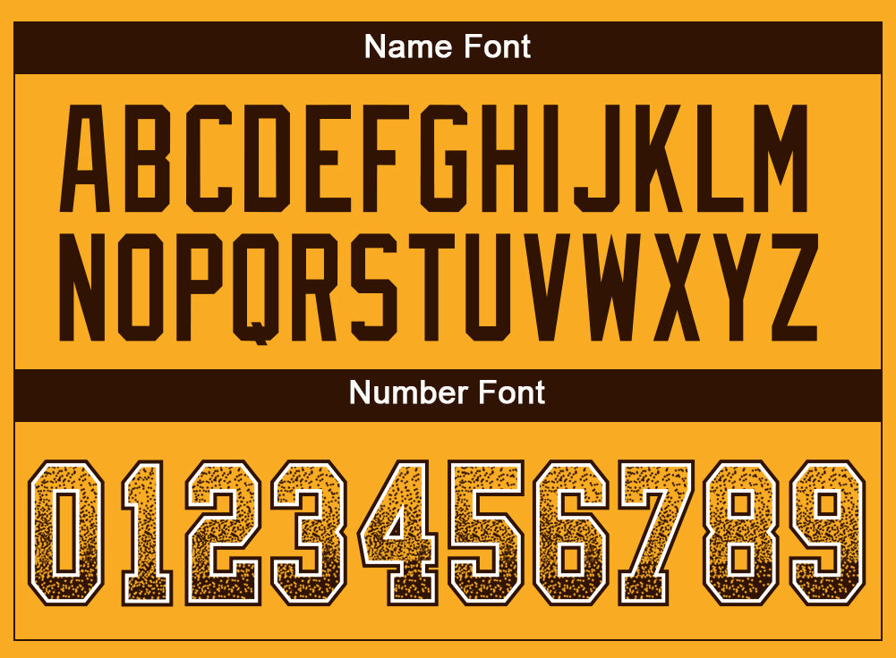 Custom Gold Brown-White Drift Fashion Football Jersey