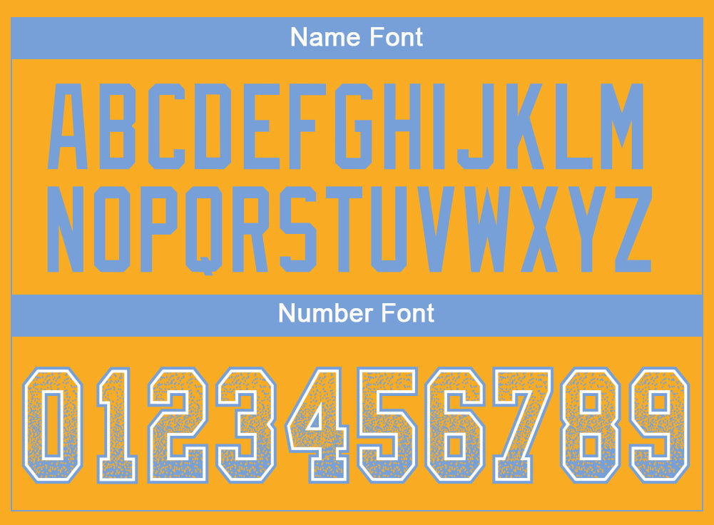 Custom Gold Powder Blue-White Drift Fashion Football Jersey