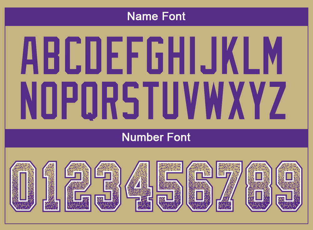 Custom Vegas Gold Purple-White Drift Fashion Football Jersey