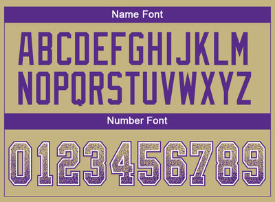 Custom Vegas Gold Purple-White Drift Fashion Football Jersey