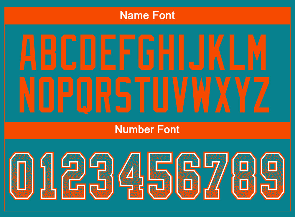 Custom Teal Orange-White Drift Fashion Football Jersey