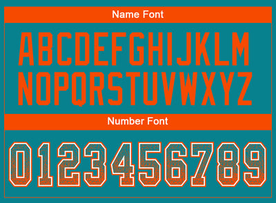 Custom Teal Orange-White Drift Fashion Football Jersey