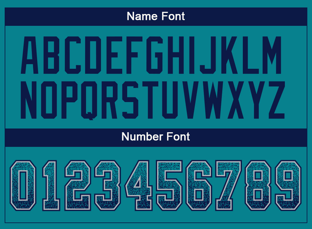 Custom Teal Navy-Gray Drift Fashion Football Jersey