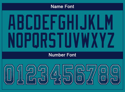 Custom Teal Navy-Gray Drift Fashion Football Jersey