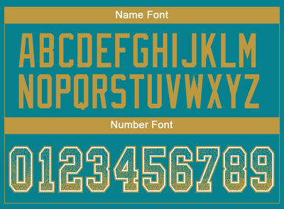 Custom Teal Old Gold-White Drift Fashion Football Jersey