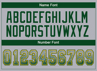 Custom Gray Green-Gold Drift Fashion Football Jersey