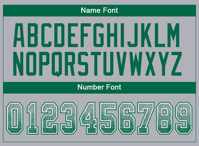 Custom Gray Kelly Green-White Drift Fashion Football Jersey