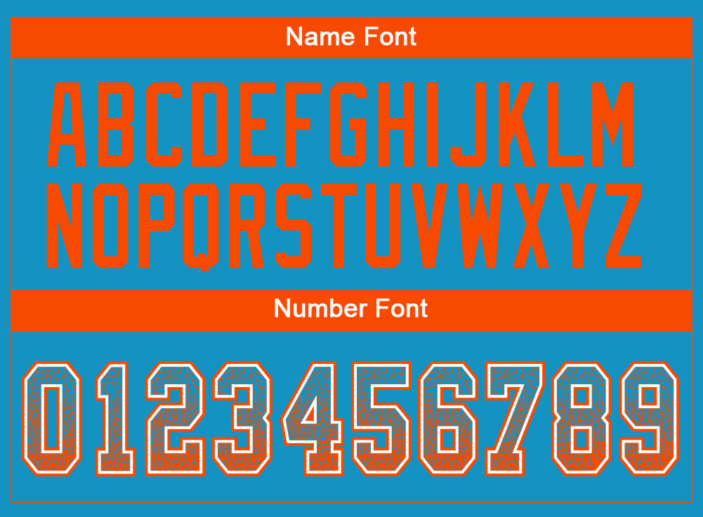 Custom Panther Blue Orange-White Drift Fashion Football Jersey