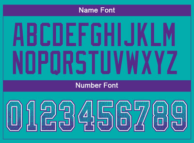 Custom Aqua Purple-White Drift Fashion Football Jersey