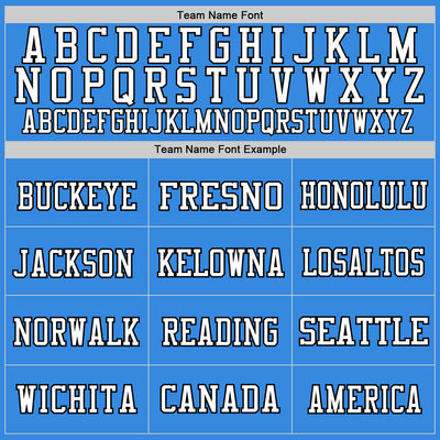 Custom Powder Blue Black-White Mesh Authentic Throwback Football Jersey