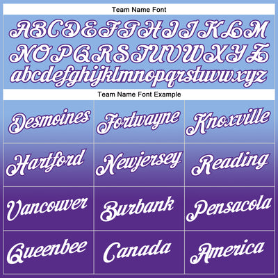 Custom Stitched Light Blue White-Purple Fade Fashion Sports Pullover Sweatshirt Hoodie