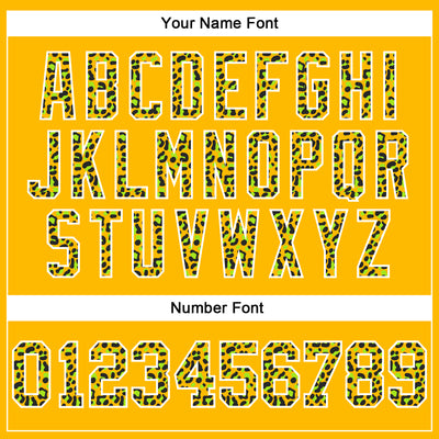 Custom Stitched Gold Black-White Fade Fashion Leopard Print Sports Pullover Sweatshirt Hoodie