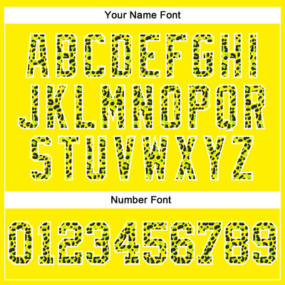 Custom Stitched Light Yellow Black-White Fade Fashion Leopard Print Sports Pullover Sweatshirt Hoodie