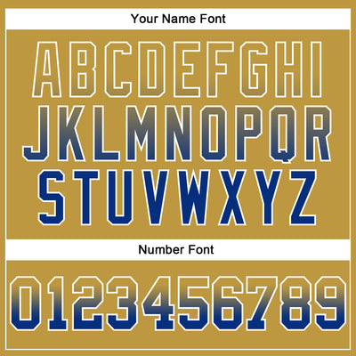 Custom Stitched Old Gold Royal-White Fade Fashion Arrow Sports Pullover Sweatshirt Hoodie