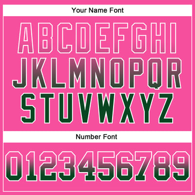 Custom Stitched Pink Green-White Fade Fashion Arrow Sports Pullover Sweatshirt Hoodie