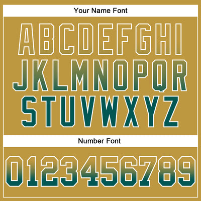 Custom Stitched Old Gold Midnight Green-White Fade Fashion Arrow Sports Pullover Sweatshirt Hoodie