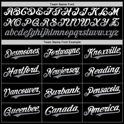 Custom Black White-Gray Authentic Fade Fashion Baseball Jersey