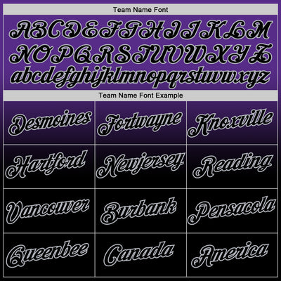 Custom Purple Black-Gray Fade Fashion Performance T-Shirt