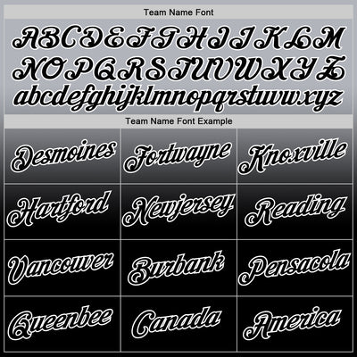 Custom Gray Black-White Fade Fashion Performance T-Shirt