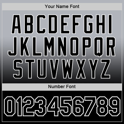 Custom Gray Black-White Fade Fashion Performance T-Shirt