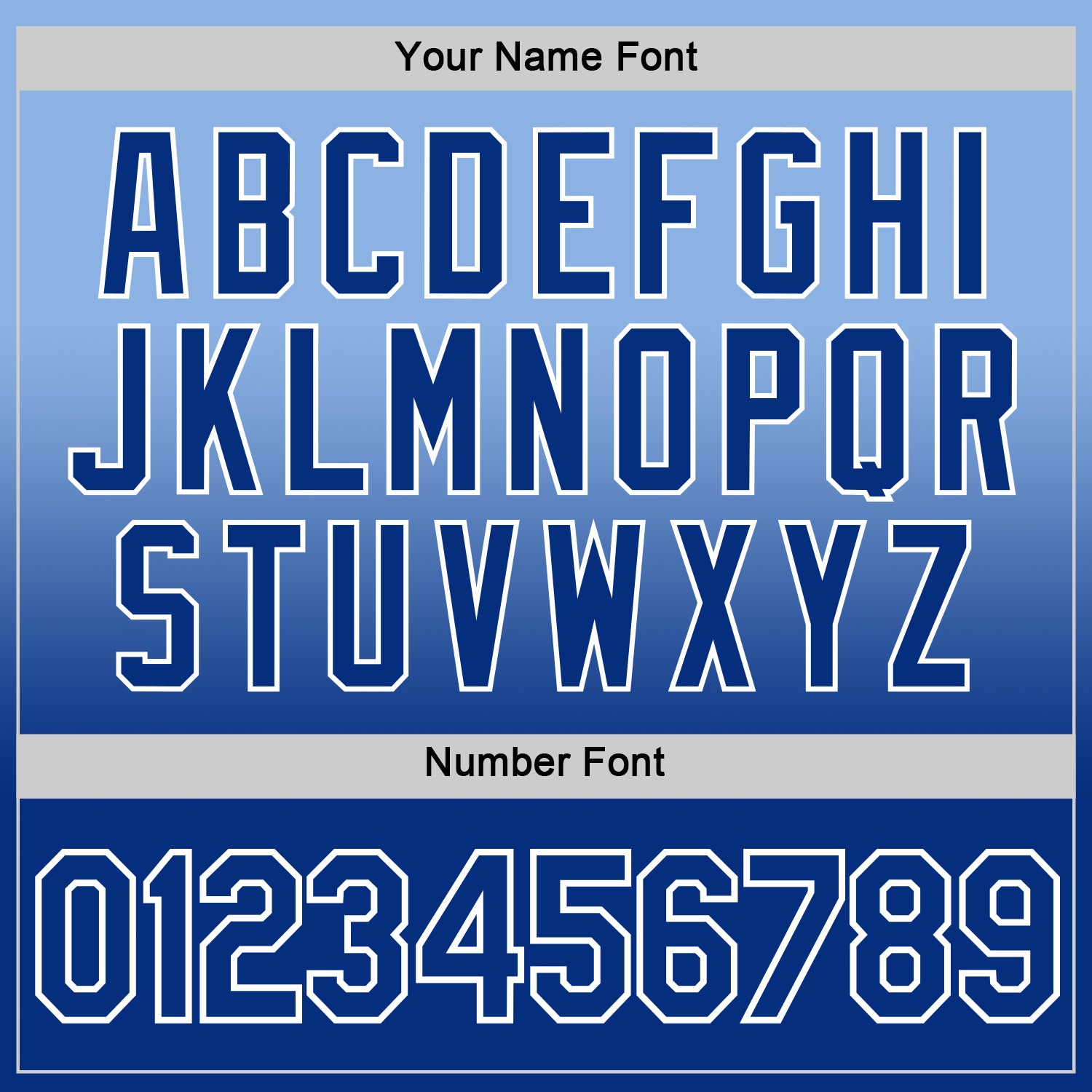 Custom Light Blue Royal-White Fade Fashion Performance T-Shirt