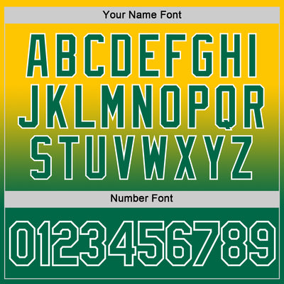 Custom Yellow Kelly Green-White Fade Fashion Performance T-Shirt