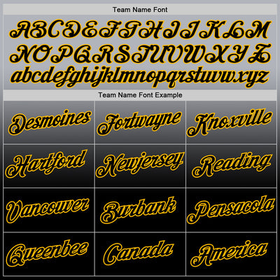 Custom Gray Black-Gold Fade Fashion Performance T-Shirt