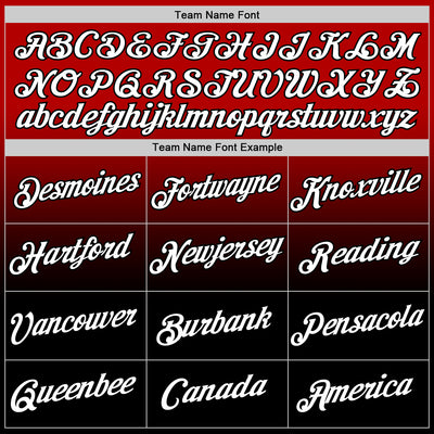 Custom Red White-Black Fade Fashion Performance T-Shirt