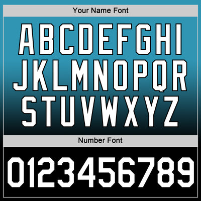 Custom Panther Blue White-Black Fade Fashion Performance T-Shirt