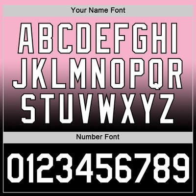 Custom Light Pink White-Black Fade Fashion Performance T-Shirt